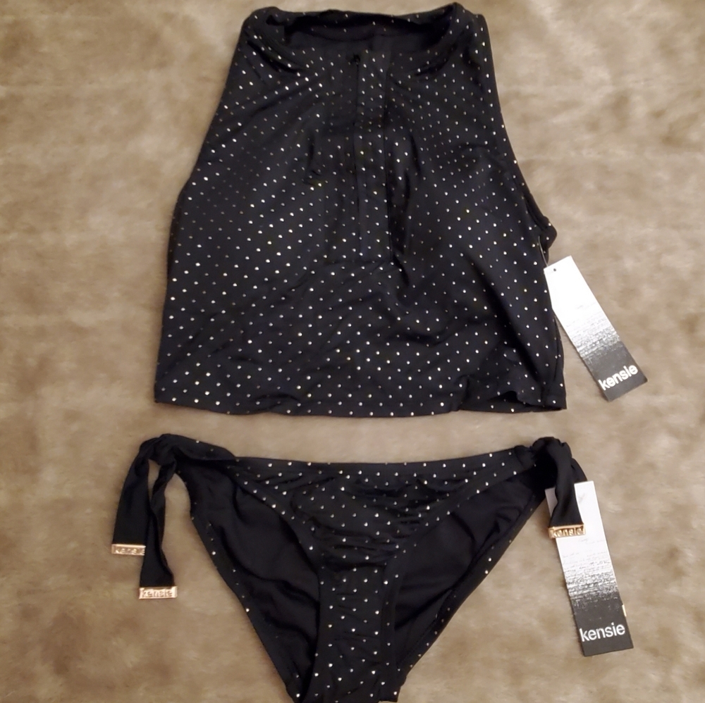 Kenzie sparkling studs bikini set new with tags